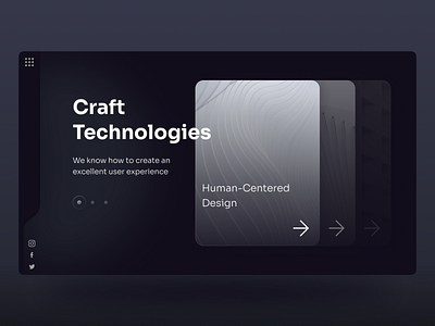 Craft Tech Web Concept company website concept design development company gradients it company modern product design technologies company technology ui uiux web web design web page web ui