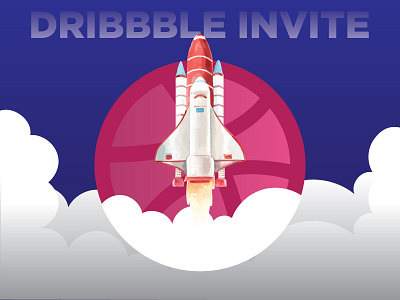dribbble invite design drawing hello hello dribbble illustration invite vector