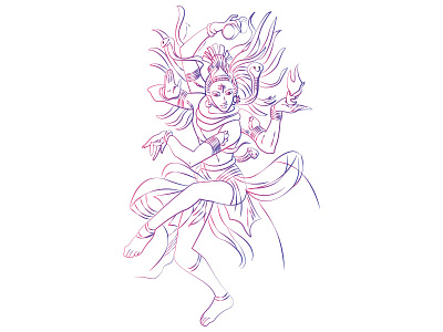 Lord Shiva Drawing caligraphic design draw drawing drawn illustration line drawing lineart vector