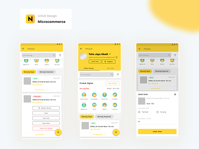 Microcommerce | Nectico | UI/UX Design app commerce design mobile ui ux