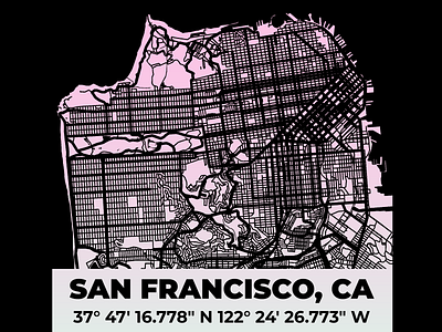 San Francisco - Map Edition adobe daily dailychallenge dailycreativechallenge design illustration illustrator map san francisco sf bay area