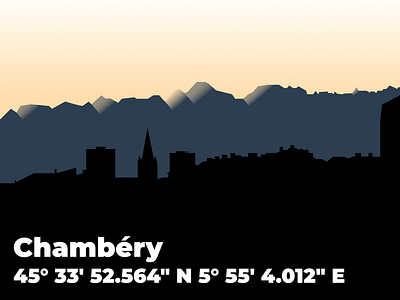 Chambéry, France affinitydesigner city daily dailychallenge dailycreativechallenge design flat france illustration minimal vector