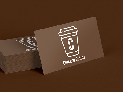 Chicago Coffee branding card chicago daily dailychallenge dailycreativechallenge design icon logo minimal photoshop typography
