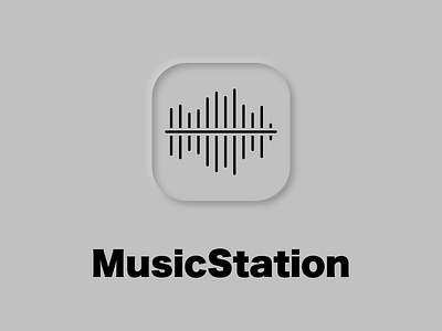 MusicStation - neumorphism tentative