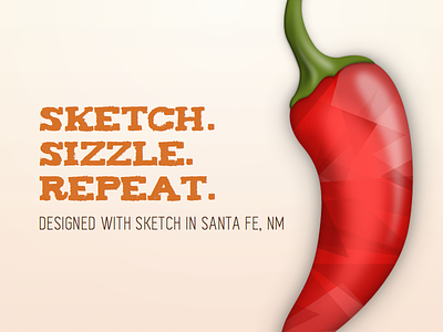 Sketch-ing in Santa Fe, NM chili design hot illustration pepper red sketch spicy text