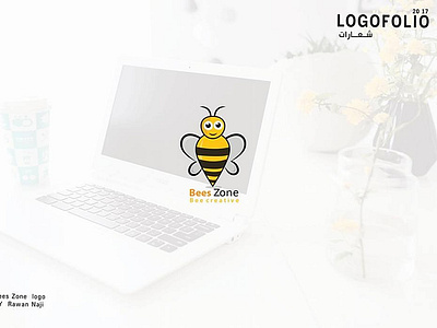 bees zone bee bees branding design logo yemen yemeni