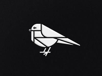 Backyard Bird bird black and white chickadee finch junco logo mark nuthatch robbin songbird sparrow symbol