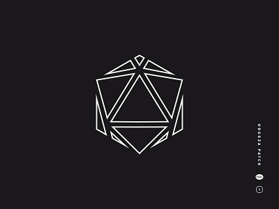 Odesza Merch black and white electronic music geometric icon icosahedron lines logo mark odesza symbol triangle