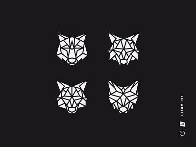 Jai Wolf Identity black and white crystal geo jai wolf logo mark music pack shards symbol wolf 🐺