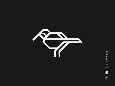 Subway Piper bird black and white circuit board diagram henry beck icon logo map mark piper subway symbol