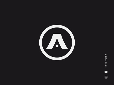 Akita Seal a ace akita black and white crest icon logo mark symbol tactical