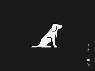Doggo Sit 2 beagle black and white dog german shepherd golden retriever husky lab labrador logo mark sitting symbol