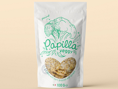 Playfull and friendly package design for corn cakes