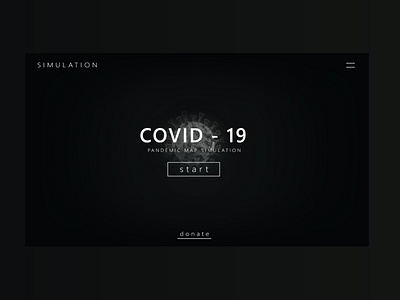 Web design for COVID-19 simulation