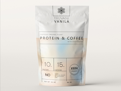 Vanila & Coffee Protein coffee fresh gradient medecine organic package playfull science vanila