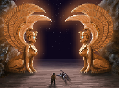 Run Atreyu / Be confident 8bit aseprite character design fanart neverendingstory pixel art pixelart retro