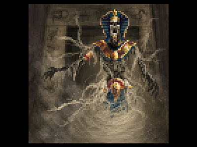 Curse of the Mummy 8bit aseprite character design fantasy art game art game design game dev horror illustration pixel art pixelart retro