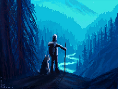The lost valley 8bit forest pixel pixel-art pixelart pixelated retro vista
