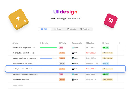 Table UI designs, themes, templates and downloadable graphic elements ...
