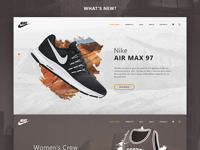 Nike - Online Store Concept nike online shop online store shoes sneakers