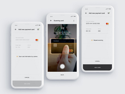 Filling Out Payment Card Data By Scanning add card camera payment payment card payments photo qr qr code scan scanning