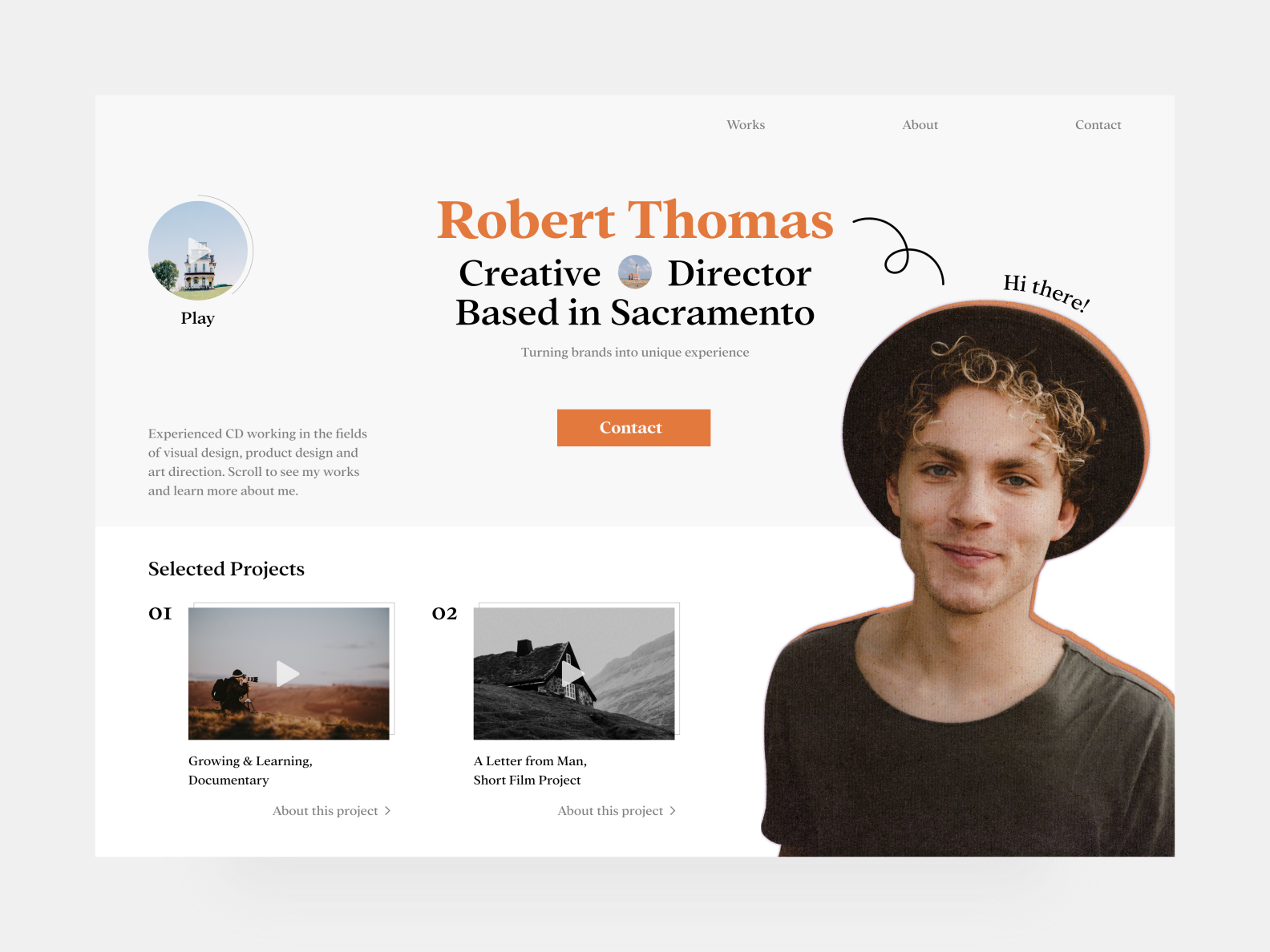 Personal Portfolio - Web Design by Tutku on Dribbble