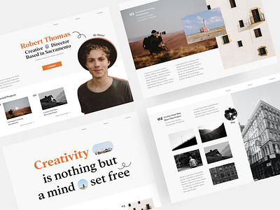 Personal Portfolio - Web Design 02 creative creative director design figma minimal photographer portfolio ui ux web web design