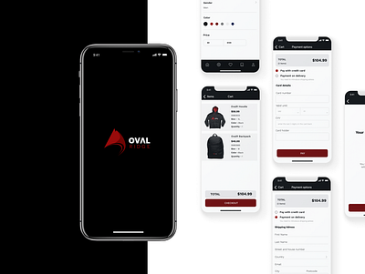 Oval Ridge app ecommerce mobile app ui ui ux ux