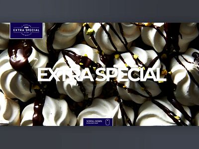 Extra Special animation branding css design food html logo motion graphics typography web web design