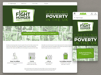 Fight Hunger branding css design html icon web