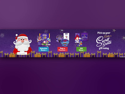cadbury secret santa animation branding css design drawing illustration logo photoshop typography web