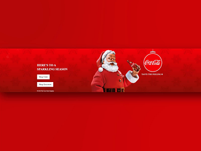 Coca-Cola Santa animation branding christmas coca cola css design html illustration web