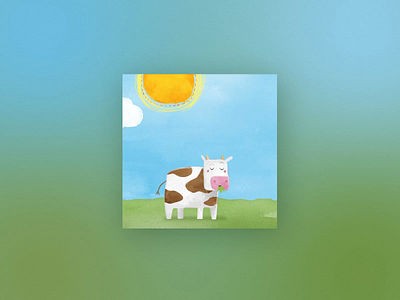 Moo Cow animation asda baby branding css html illustration little angels web