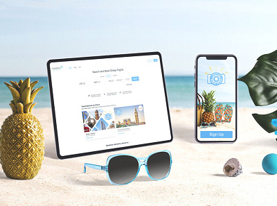 Travelstart - Summer LP and App take over app figma landing page product design summer ui ux