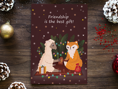 freindship art card cartoon celebration decorative design illustration poster ui vector web