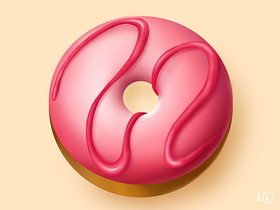 Donut cute donut illustraion illustration logo photoshop