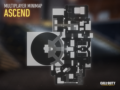 Minimap Ascend call of duty clean future game glow icon interface line map shape ui vector