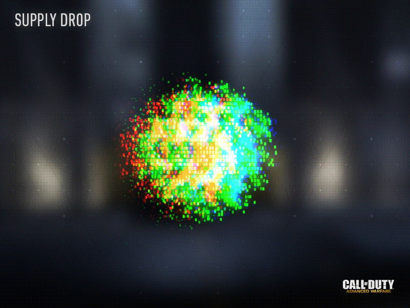 Supply Drop Animation animation call of duty color futuristic game glow interface light ui