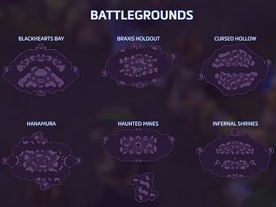 Heroes of the Storm Minimap Update Battlegrounds blizzard hots map minimap ui vector video game