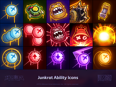 Junkrat Ability Icons ability icons junkrat