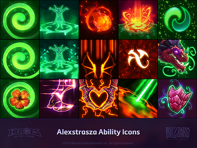 Alexstrasza Ability & Talent Icons dragon icons warcraft