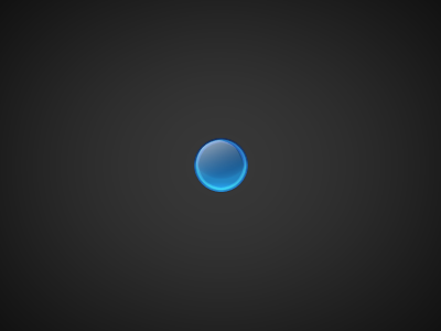 Blue Light blue button circle orb sphere