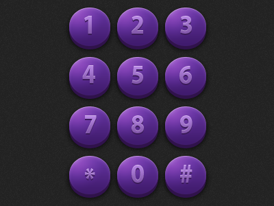 Purple buttons purple push