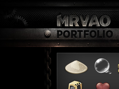 Portfolio Website metal portfolio steel