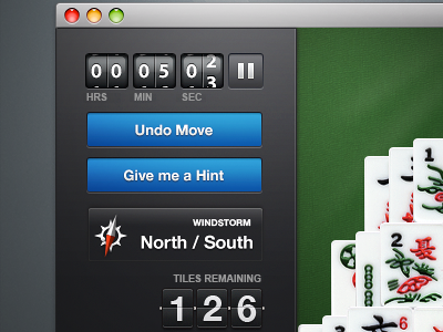 Mahjong buttons game grey interface mahjong ui