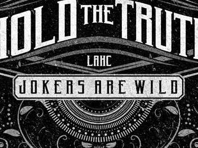 Hold The Truth - Jokers Are Wild EP Layout albumart albumcover illustration logo logodesign