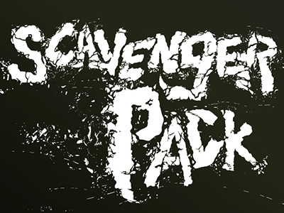 ScavengerPack sticker pack branding branding breakbricks handlettering illustrator lettering logodesign slaps