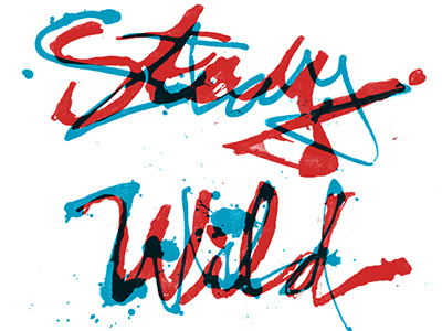 Stay Wild abstract handlettering illustrator typography weeklywarmupcurefordesignblock