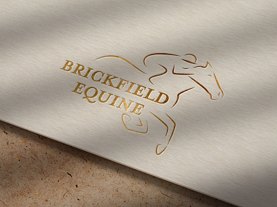 Brickfield Equine Logo Redesign branding graphic design horse illustration logo racehorse