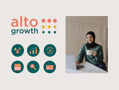 Branding- Alto Growth - SME Accounting accounting branding diversity financial iconography logo sme